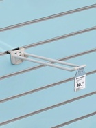 Ценникодержатель на крючок, откидной, 2.9×6.7 см, цвет прозрачный - Фото 6