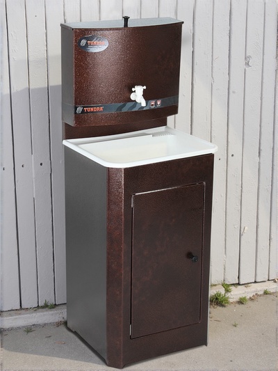 Умывальник TUNDRA, без ЭВН, пластиковая мойка, 17 л, цвет медь