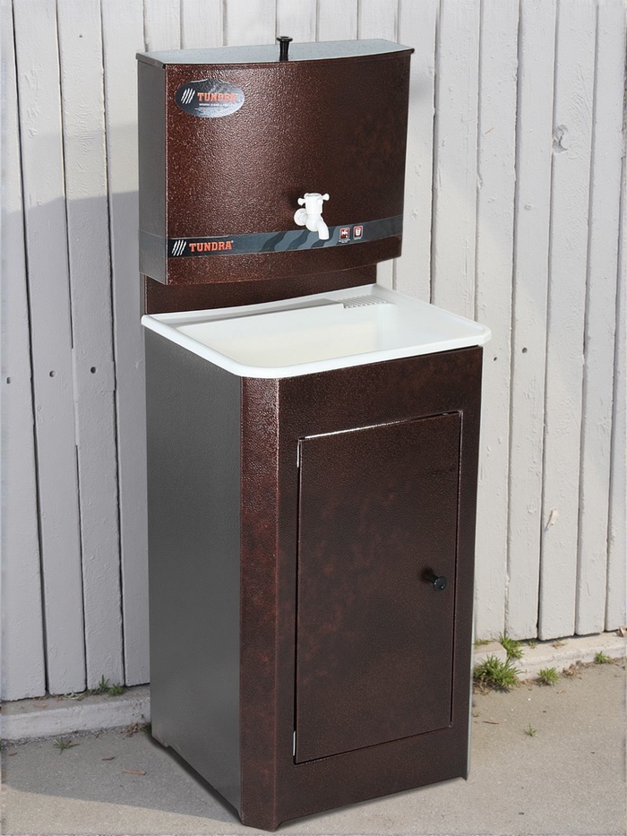 Умывальник TUNDRA, без ЭВН, пластиковая мойка, 17 л, цвет медь - Фото 1