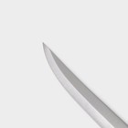 Набор ножей кухонных на подставке Доляна, 6 предметов: ножи 8 см, 11 см, 13 см, 19 см, 20 см, ножницы, цвет чёрный - Фото 4