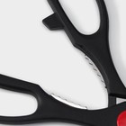 Набор ножей кухонных на подставке Доляна, 6 предметов: ножи 8 см, 11 см, 13 см, 19 см, 20 см, ножницы, цвет чёрный - Фото 10