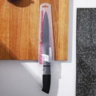 Нож кухонный с антиналипающим покрытием Доляна «Супер-блэк», лезвие 13 см, цвет чёрный - фото 4570334