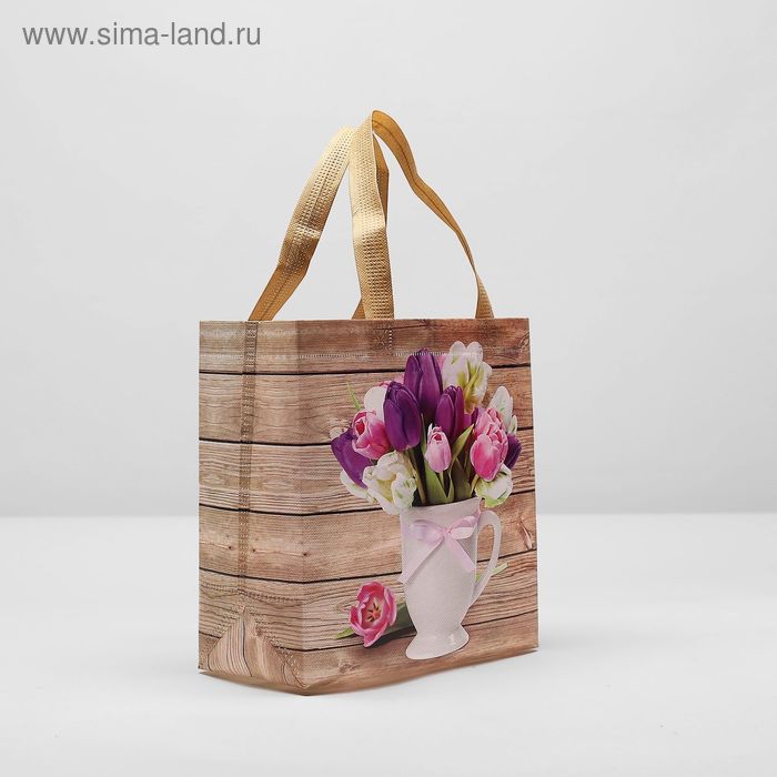 Сумка хозяйственная, отдел без молнии, цвет бежевый - Фото 1