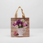 Сумка хозяйственная, отдел без молнии, цвет бежевый - Фото 3