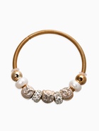 Браслет жемчуг «Марджери» сова, цвет белый в золоте, d=6.5 см - Фото 1