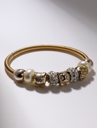 Браслет жемчуг «Марджери» сова, цвет белый в золоте, d=6.5 см - Фото 5