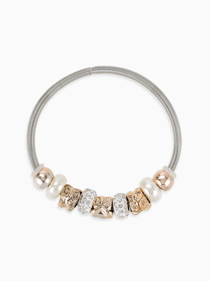 Браслет жемчуг «Марджери» сова, цвет белый в серебре, d=6.5 см - Фото 1