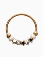 Браслет с шармами «Марджери», жемчуг, звёзды, белый в золоте, d=6.5 см - Фото 1