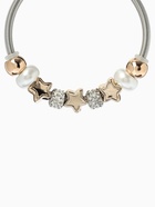 Браслет с шармами «Марджери. Жемчуг и звёзды», d=6.5 см, белый в серебре - Фото 3