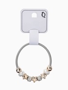 Браслет с шармами «Марджери. Жемчуг и звёзды», d=6.5 см, белый в серебре - Фото 5