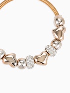 Браслет с шармами «Марджери», зтразы, сердце, белый в золоте, d=6.5 см - Фото 3