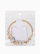 Браслет с шармами «Марджери», зтразы, сердце, белый в золоте, d=6.5 см - Фото 5