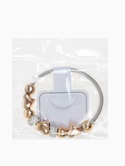 Браслет с шармами «Марджери», стразы, сердце, белый в серебре, d=6.5 см  (артикул 1886574)  большой выбор товаров оптом и в розницу по низким ценам с доставкой