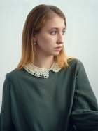 Колье «Жемчужное ассорти» воротничок ажур, шар №2,4,6, белое, L= 36 см - Фото 1