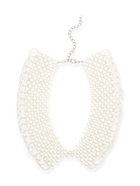 Колье «Жемчужное ассорти» воротничок ажур, шар №2,4,6, белое, L= 36 см - Фото 2