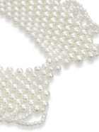 Колье «Жемчужное ассорти» воротничок ажур, шар №2,4,6, белое, L= 36 см - Фото 3