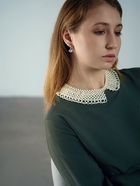 Колье «Жемчужное ассорти» воротничок ажур, шар №2,4,6, белое, L= 36 см - Фото 6