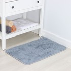 Коврик для дома Доляна «Пушистик», 50×80 см, серый - Фото 2