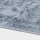 Коврик для ванной прямоугольный Доляна «Пушистик», 50×80 см, цвет серый - Фото 5