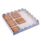Коробка для кондитерских изделий с PVC крышкой "Море", 21 х 21 х 3 см - Фото 1