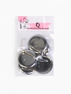 Основа для броши с круглым основанием СМ-367, (набор 5 шт.) 35 мм, цвет серебро - Фото 5