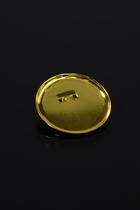 Основа для броши с круглым основанием СМ-367, (набор 5 шт.) 35 мм, цвет золото - Фото 3