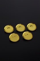 Основа для броши с круглым основанием СМ-367, (набор 5 шт.) 35 мм, цвет золото - Фото 7