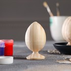 Яйцо пасхальное, деревянное, на подставке, декупаж, 9-8,5 х 5-4,5 см - Фото 2