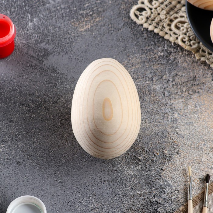Яйцо пасхальное, деревянное, декупаж, 10-9 х 7-6,5 см - Фото 1