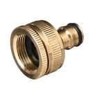 Штуцер, внутренняя резьба 3/4"–1", быстросъёмное соединение, латунь, Greengo - Фото 1