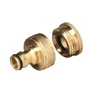 Штуцер, внутренняя резьба 3/4"–1", быстросъёмное соединение, латунь, Greengo - Фото 3