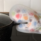 Рукавица для горячего Доляна «Совы», силикон, 28×19 см - Фото 4