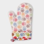 Рукавица для горячего Доляна «Совы», силикон, 28×19 см - Фото 7