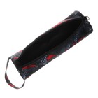 Пенал-тубус школьный "Абстракция красный", на молнии - Фото 4