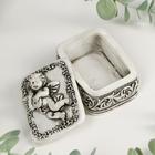 Шкатулка полистоун "Ангел-музыкант" МИКС 4х7х5,4 см - Фото 2