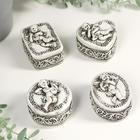 Шкатулка полистоун "Ангел-музыкант" МИКС 4х7х5,4 см - Фото 3