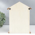 Ключница настенная «Фиалки в горшочке», панно, дерево, 4 крючка, 26.5×19×6 см - Фото 5