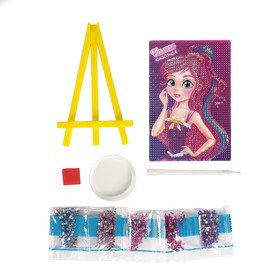 Алмазная мозаика с частичным заполнением на подставке для детей «Самая классная», 10×15 см 1815833