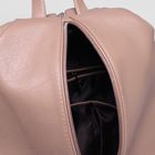 Сумка-рюкзак на молнии, 1 отдел, наружный карман, цвет бежевый - Фото 5