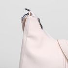 Сумка женская на молнии, 2 отдела с перегородкой, 3 наружных кармана, длинный ремень, цвет молочный - Фото 4