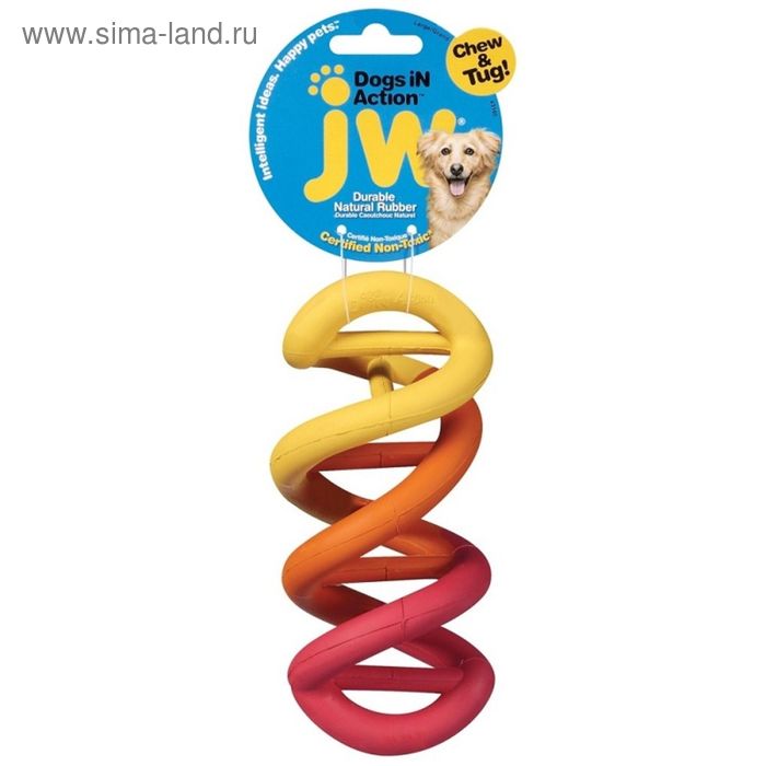Игрушка для собак J.W. - Спиралька, каучук, большая - Фото 1