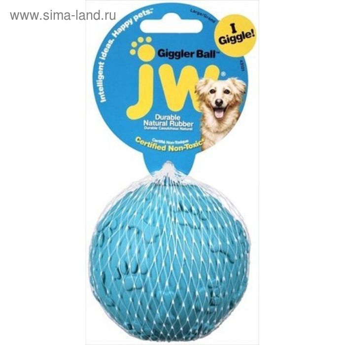 Игрушка для собак J.W. - Мяч хихикающий, каучук, большая - Фото 1