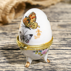 Шкатулка "Бабочки" 7,5х4,5 см - Фото 2