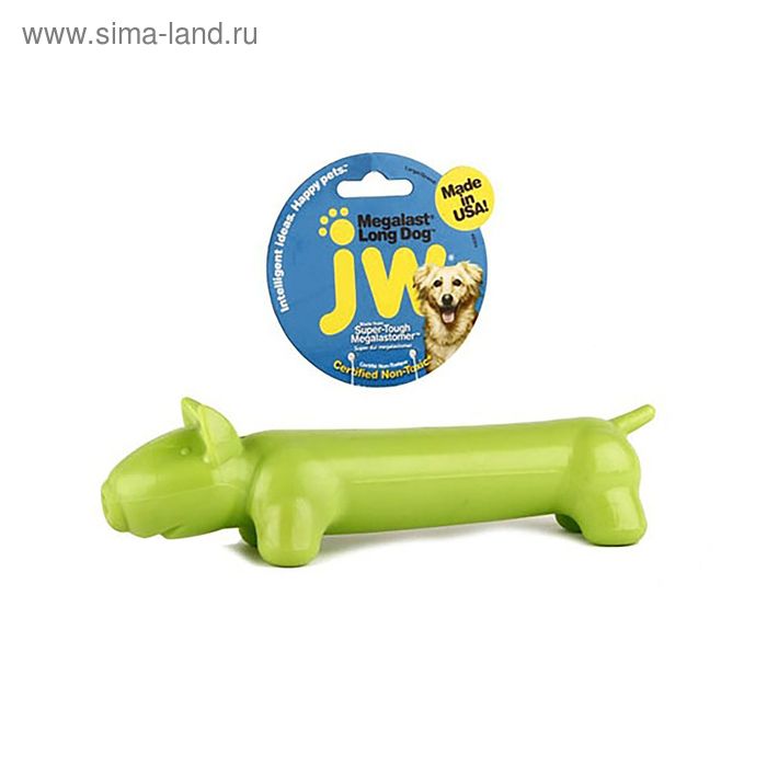 Игрушка для собак J.W. -"Длинная собака", суперупругая Мегаласт, резина, большая - Фото 1