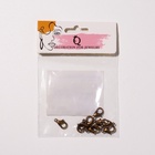 Замок карабин СМ-536, 10 шт. 12×7 мм, цвет чернёной медный - Фото 4