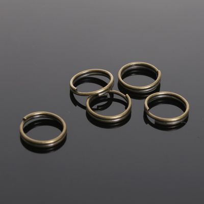 Кольцо соединительное двойное 0,9см (набор 50 гр, ±330 шт) СМ-1028, цвет бронзы