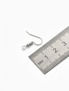 Швензы для сережек-крючки с бусиной (набор 5 пар), серые - Фото 2