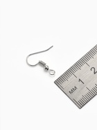 Швензы для сережек-крючки с бусиной (набор 5 пар), серые - Фото 3