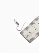 Швензы для сережек-крючки с бусиной (набор 5 пар), серые - Фото 4