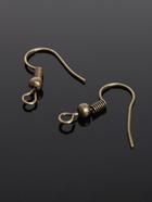 Швензы для сережек-крючки с бусиной (набор 5 пар), цвет бронзы - Фото 5